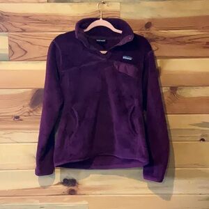 Raspberry Patagonia Fuzzy Sweater